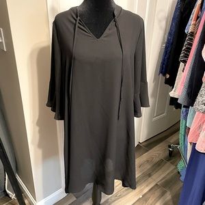 Adore Me Black sheer swim coverup size M